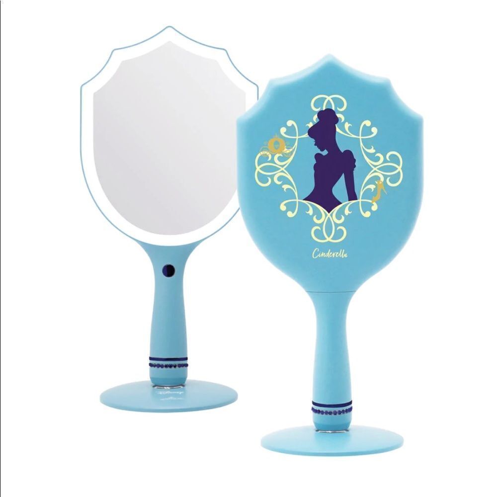 CINDERELLA LED HANDHELD MAKEUP MIRROR WITH STANDING BASE